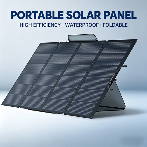100W Portable Foldable Solar Panel with Stand - IP68 Waterproof