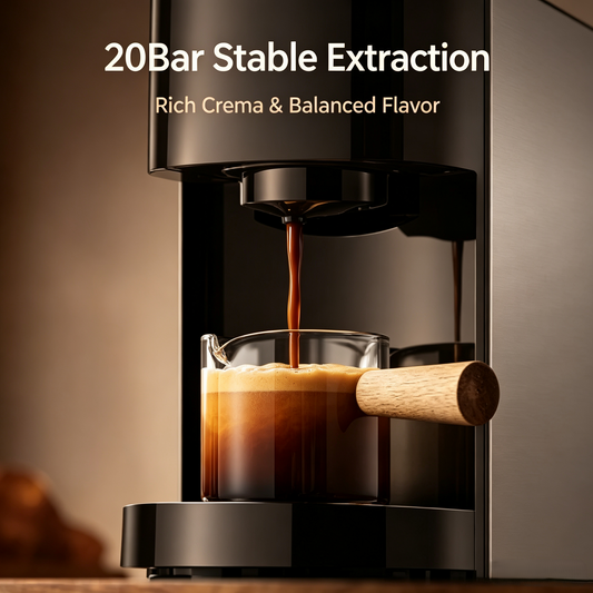 Compact Capsule Coffee Machine, Hot &amp; Cold Espresso Maker