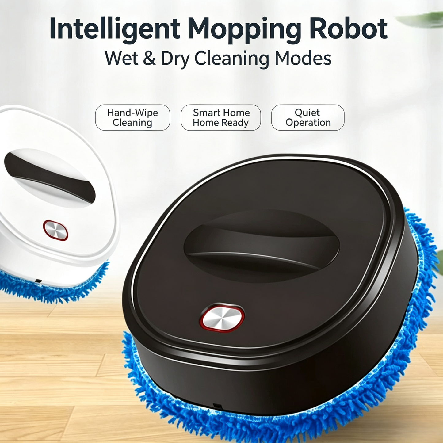 Intelligent Automatic Mopping Robot, Wet &amp; Dry Floor Cleaner